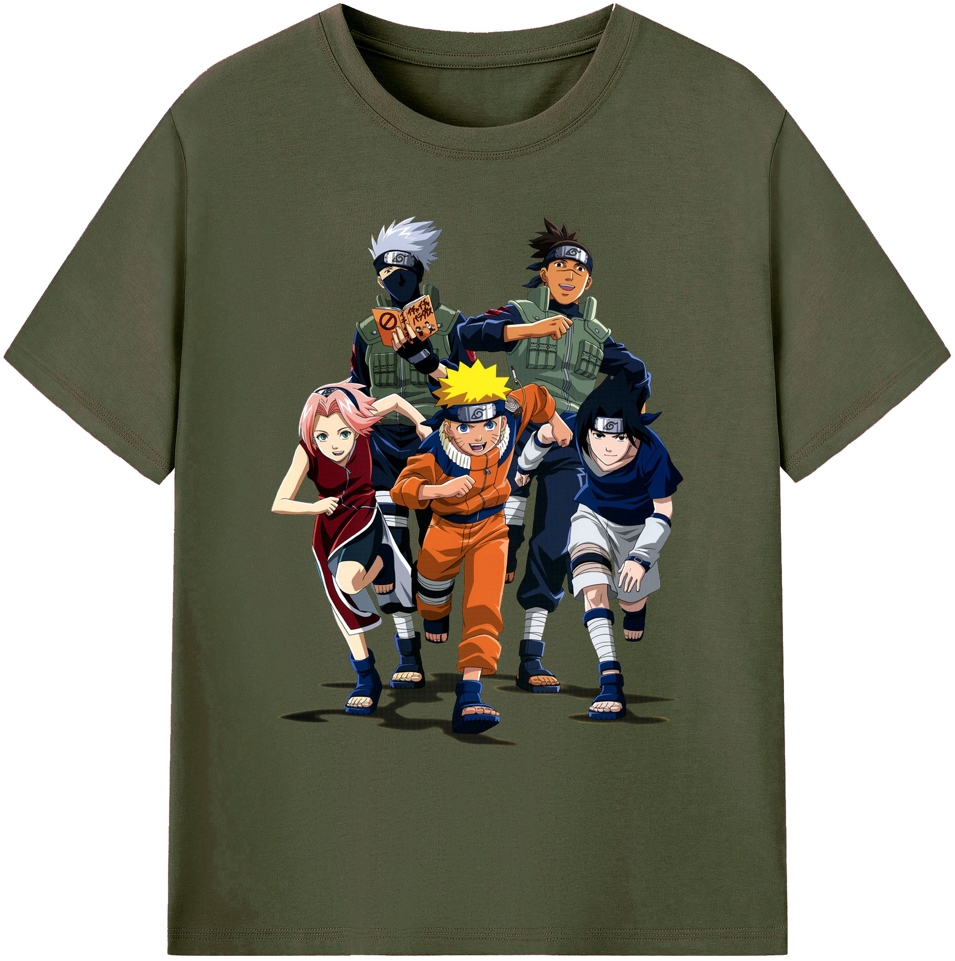 （画像用） NARUTO -ナルト- うずまき ナルト Uzumaki Naruto 綿100％ メンズ半袖Tシャツ｜肌触りやわらか＆通気性
